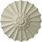 Ekena Millwork Shakuras Ceiling Medallion (Fits Canopies up to 1 3/8"), Hand-Painted Clear Yellow, 9"OD x 1 3/8"P CM09SHCYF - alternate 1